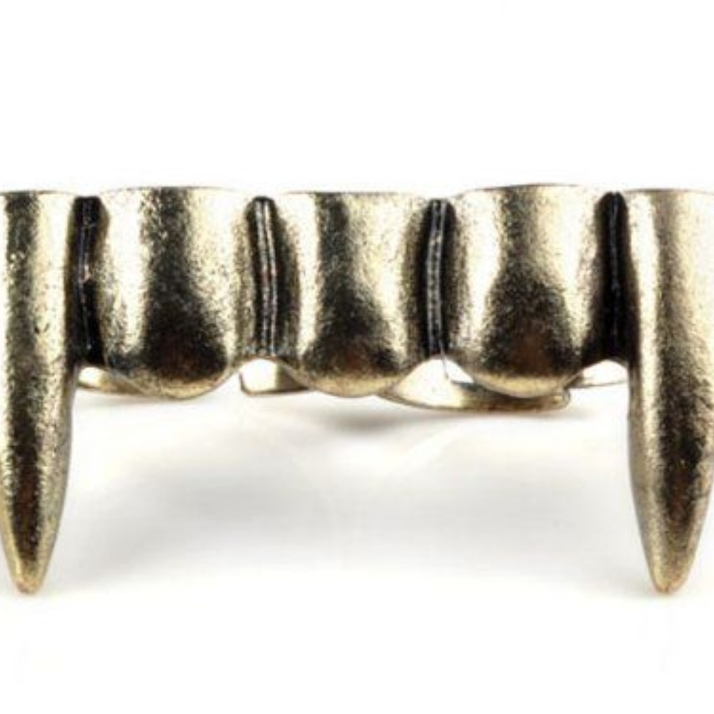 Dracula Vampire Two Finger Ring, Double Finger - image 6